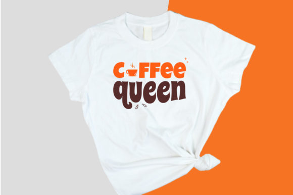 Coffee Queen T Shirt Design: A Versatile Graphic for Crafts and Merch
