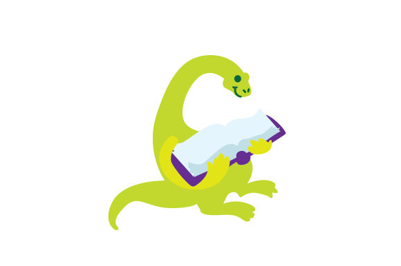 Dinosaur Reading Book: A Creative Design Asset for School Amp and Crafts Projects