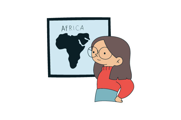 Female Teacher: A Versatile Graphic Design Asset for Work and Crafts