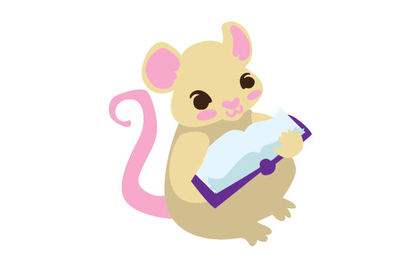 Mouse Reading Book Embroidery Design Review