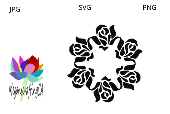 Rose Pattern Graphics for Crafts: A Versatile Design Asset for Local Businesses