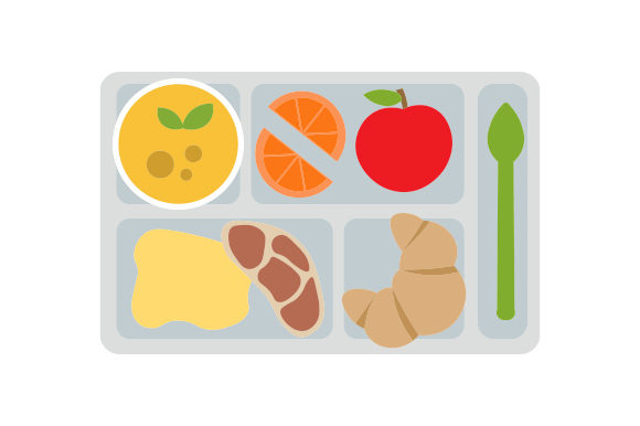 School Lunch Tray SVG Design: A Creative Craft for Kids-Focused Branding