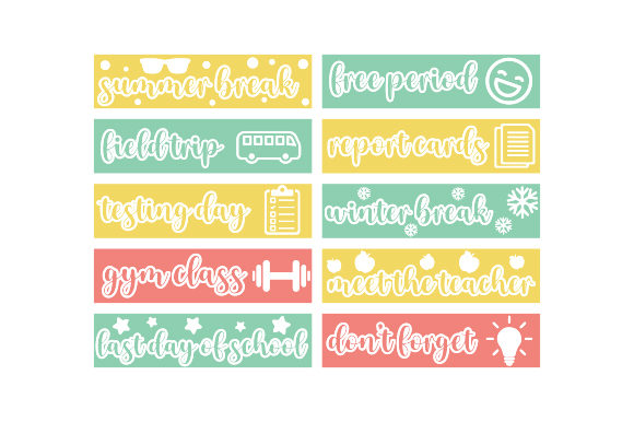 School Planner Stickers for Crafts: A Practical Graphic Design Asset Review