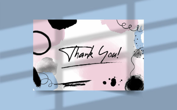 Thank You Card Template: A Graphics Asset for Print Templates and Branding