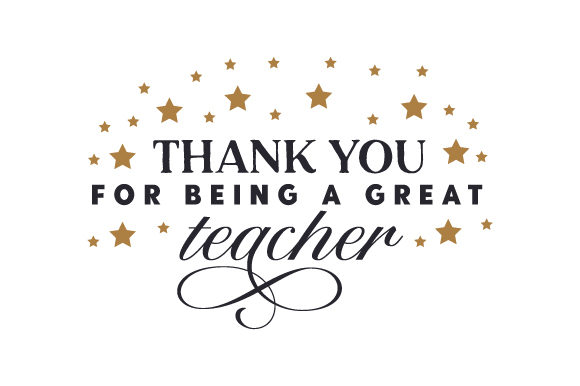 Thank You for Being a Great Teacher Embroidery Design Review