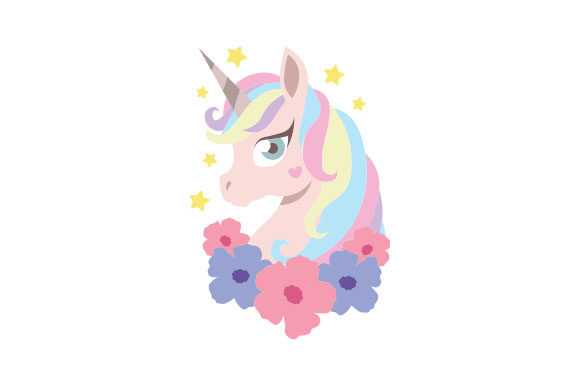Unicorn New School Tattoo Style for Crafts and Digital Products