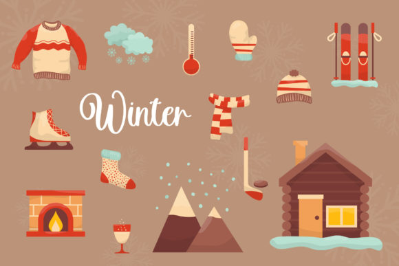Winter Hand Drawn: A Unique Graphic Design Asset for Crafts and Seasonal Projects